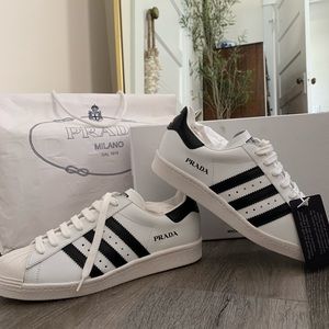 Brand new, never worn Prada Adidas sneakers